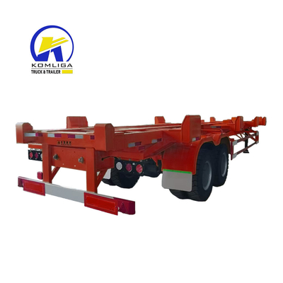 Leaf Spring 30-100 T Nutzlast 40 Tonnen Tri-Axles 20FT Container Lieferung Skelett Anhänger