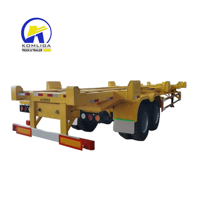 Leaf Spring 30-100 T Nutzlast 40 Tonnen Tri-Axles 20FT Container Lieferung Skelett Anhänger