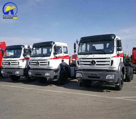 6X4 Antriebsrad Nord Benz Traktor Kopf Lkw mit 400L Aluminiumlegierung Brennstoff Tanker