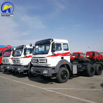 6X4 Antriebsrad Nord Benz Traktor Kopf Lkw mit 400L Aluminiumlegierung Brennstoff Tanker