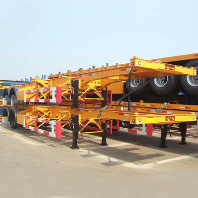 7 Radstand 3 Achse 20FT 40FT Flat Shipping Container Trailer Dolly mit Wabco-Ventil