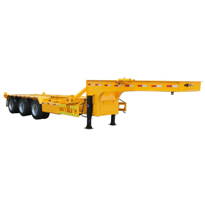 40ft Tri-Axle Skeleton Container Semi-Trailer mit 10/10/10 Blattfeder und 8,5-20 Rand