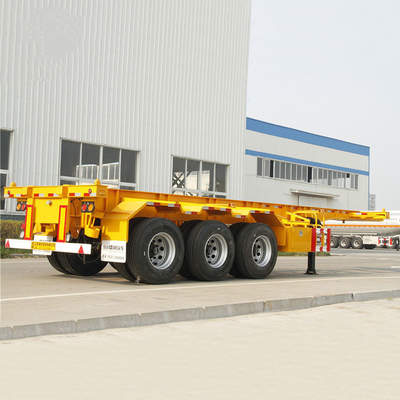 40ft Tri-Axle Skeleton Container Semi-Trailer mit 10/10/10 Blattfeder und 8,5-20 Rand