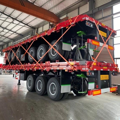Anhänger Modell 3 Achsen Flachbett-Sehranhänger mit ABS-Anti-Block-Bremssystem 53FT 28 FT