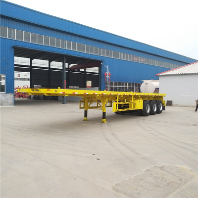 3 Achsen 40t 20FT 40FT Flatbed Container Chassis Anhänger mit Anti-Block-Bremssystem