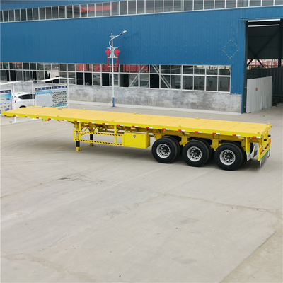 3 Achsen 40t 20FT 40FT Flatbed Container Chassis Anhänger mit Anti-Block-Bremssystem