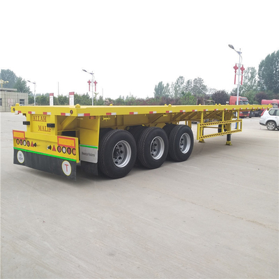 3 Achsen 40t 20FT 40FT Flatbed Container Chassis Anhänger mit Anti-Block-Bremssystem