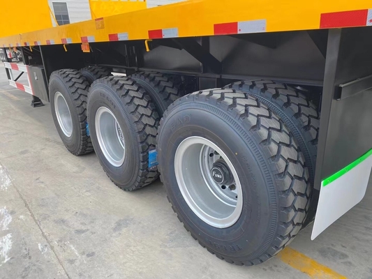 20FT 40FT 3 Achsen Flachbett Semi-Anhänger mit Jost King Pin und ISO9001 Zertifizierung
