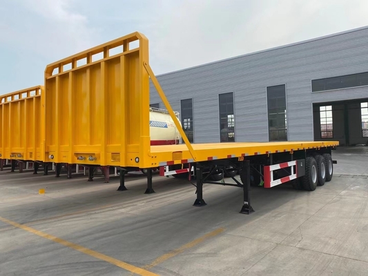 20FT 40FT 3 Achsen Flachbett Semi-Anhänger mit Jost King Pin und ISO9001 Zertifizierung