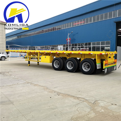 12500x2500x1650mm 3 Achsen 45FT Flachbett-Semi-Anhänger 4 Achsen 53FT Anhänger-Container