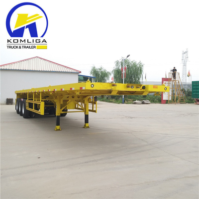 12500x2500x1650mm 3 Achsen 45FT Flachbett-Semi-Anhänger 4 Achsen 53FT Anhänger-Container