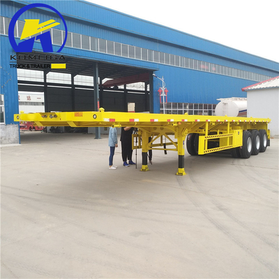 12500x2500x1650mm 3 Achsen 45FT Flachbett-Semi-Anhänger 4 Achsen 53FT Anhänger-Container