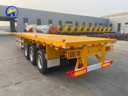 Sinotruk HOWO Flachbettanhänger 3 Achsen Containeranhänger mit LED-Licht und optionales ABS