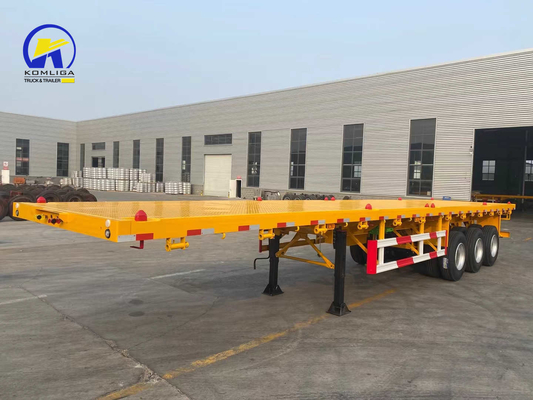 Sinotruk HOWO Flachbettanhänger 3 Achsen Containeranhänger mit LED-Licht und optionales ABS