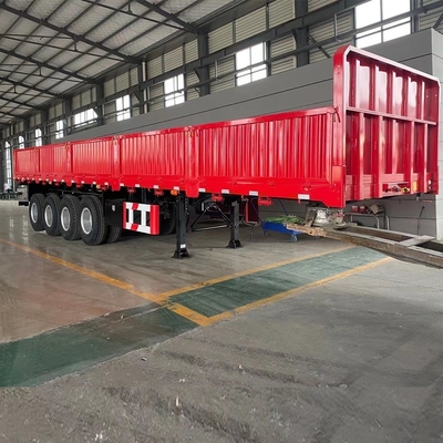 80 Tonnen Ladekapazität 3 Achsen 40 Fuß Container Seitenwand Semi-Anhänger mit Energie-LED-Licht