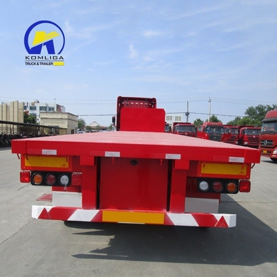 7000-8000 mm Radstütze Schwerlastfahrzeug 13 t Fuwa 30-100 t Flatter Semi-Trailer für Nutzen