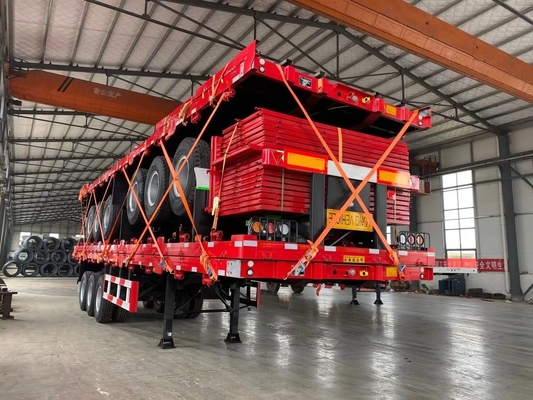 40 ft Container 600mm 12,5m 13m 3 Achs Seitentür Semi-Trailer mit Flatbed Design