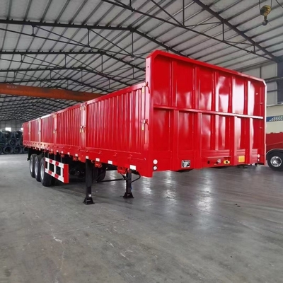 Jost Zwei-Geschwindigkeits-Sport-Bein 3 Achse 40 Tonnen 60 Tonnen Seitenbrett Halbanhänger 13000x2500x3900mm
