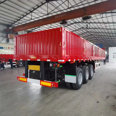 Jost Zwei-Geschwindigkeits-Sport-Bein 3 Achse 40 Tonnen 60 Tonnen Seitenbrett Halbanhänger 13000x2500x3900mm