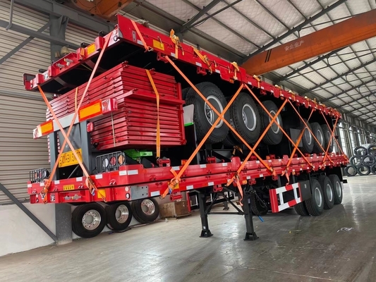 Jost Zwei-Geschwindigkeits-Sport-Bein 3 Achse 40 Tonnen 60 Tonnen Seitenbrett Halbanhänger 13000x2500x3900mm
