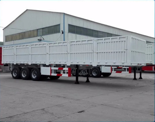 3 Achsen 40FT Seitenwand Semi-Lkw Schüttgut-Anhänger-Panels mit mechanischer Aufhängung