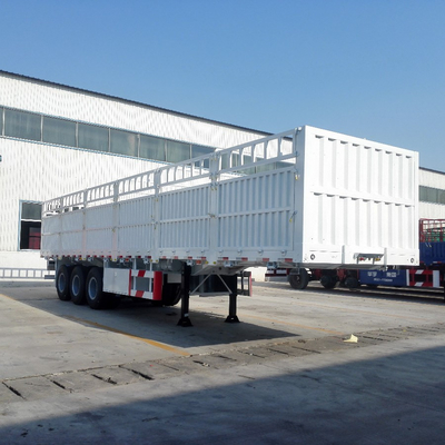 30 Tonnen schwerer Seitenschutz-Semi-Anhänger mit 9.00*22.5/8.00-20/8.5-20 Felgen und Flachbett