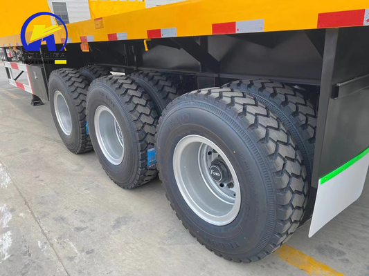 40 Tonnen 60 Tonnen Kapazität 3 Achsen 40FT Container-Transportplattform Flachbett-Sehranhänger