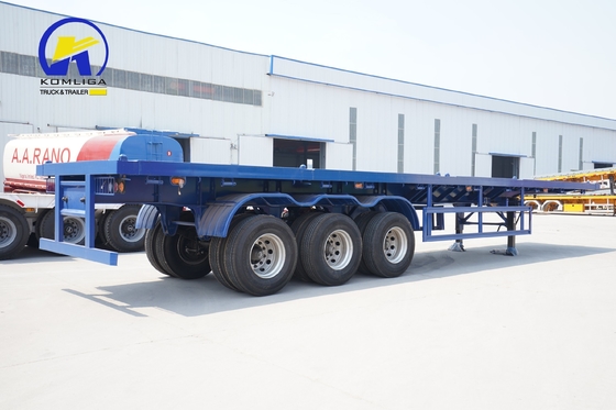 40ft 40 Tonnen Skeleton-Fahrzeug-Fahrzeug-Container-Flachbett-Anhänger mit hoher Ladekapazität
