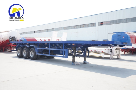 40ft 40 Tonnen Skeleton-Fahrzeug-Fahrzeug-Container-Flachbett-Anhänger mit hoher Ladekapazität