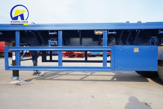 40ft 40 Tonnen Skeleton-Fahrzeug-Fahrzeug-Container-Flachbett-Anhänger mit hoher Ladekapazität