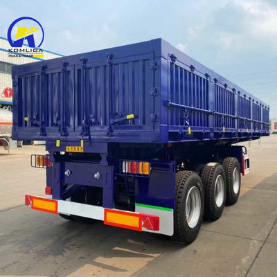 30-100 t schwerer Semi-Anhänger-Lkw mit Seitenwand und Einstück 1m * 0,5m * 0,5m Werkzeugbox