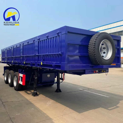 30-100 t schwerer Semi-Anhänger-Lkw mit Seitenwand und Einstück 1m * 0,5m * 0,5m Werkzeugbox