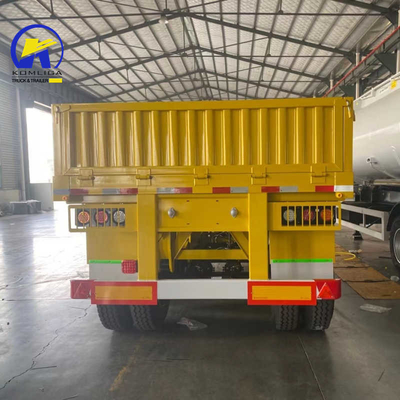 40-60 Tonnen Ladekapazität Flatbed Semi-Trailer mit 3 Fuwa/BPW Achsen und Seitenwand