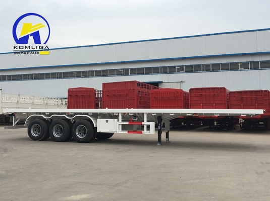 Hochkapazitäts-Drei-Achsen 40ft Container-Plattform-Anhänger mit 30-100 t Ladekapazität