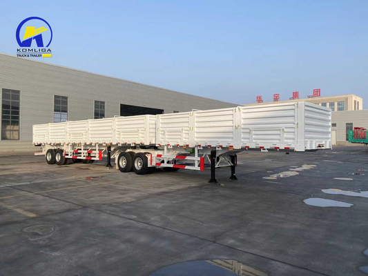 LED-Licht 3 Achsen 12 Räder 40 Tonnen 60 Tonnen Seitenwand Halbanhänger Zaun Frachtcontainer Anhänger