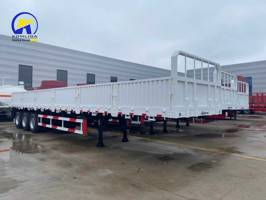 Walzen Wabco 7000-8000mm Radstütze 40FT 35-40ton 3 Achsen Massengut Seitenwand Semi-Anhänger