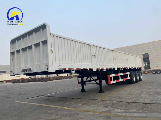 50 Tonnen 60 Tonnen Seitenwandfracht-Semi-Anhänger mit Wabco-Ventil und bestenfalls 12 Reifen