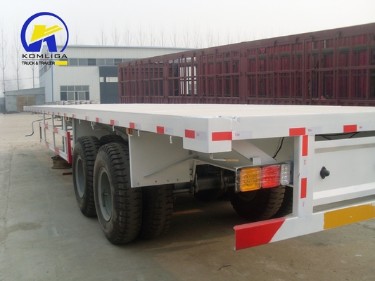 12 Einheiten Reifen 2 Achsen 25ft Plattform Lkw Anhänger für Schwerlast in Afrika Markt