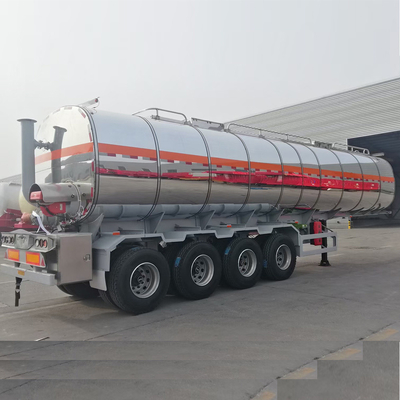 3 Achsen Aluminium-Tanker Semi-Anhänger mit Gehweg und 6PCS T30/30 Bremskammern