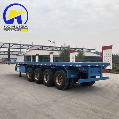 4 Achsen 40FT 45FT 40 Tonnen Drop Flatbed Container Halbanhänger mit ECE-Zertifizierung