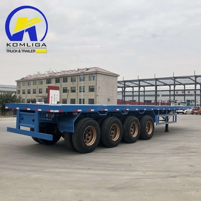 4 Achsen 40FT 45FT 40 Tonnen Drop Flatbed Container Halbanhänger mit ECE-Zertifizierung