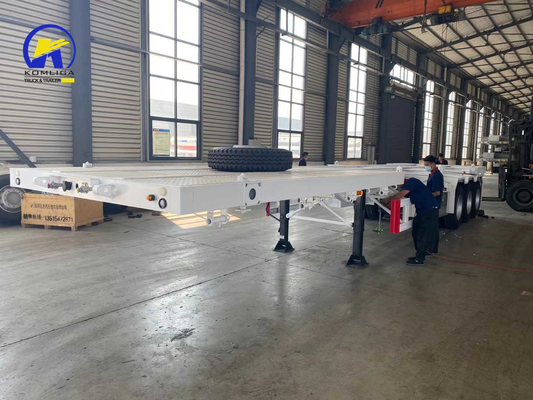 1820mm Träger für Schwerlast 3 Achsen 40FT Skelett Halbcontainer Anhänger für Schwerlast