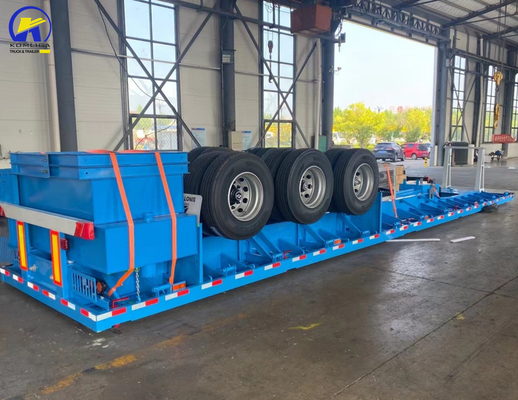 In gutem Zustand 3 Achsen 40FT 48FT Flatbed Trailer mit und Jost zwei Geschwindigkeits-Support-Bein