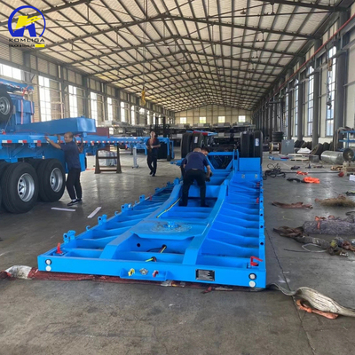 In gutem Zustand 3 Achsen 40FT 48FT Flatbed Trailer mit und Jost zwei Geschwindigkeits-Support-Bein