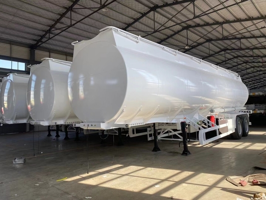 3 Achsen Transporter Öl-Tanker Aluminium-Edelstahlanhänger mit Schachtdeckel