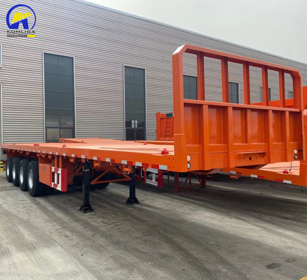 50 T Lastkapazität Stahlcontainer Flachbett-Sepiauflieger für den Transport von Schwerlast