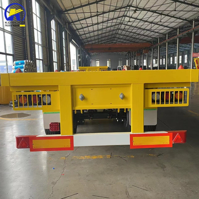 Wabco-Ventil-Drei-Achse 40FT 20FT Flachbettbehälter 60 Tonnen Lkw Flachbettfahrzeuganhänger