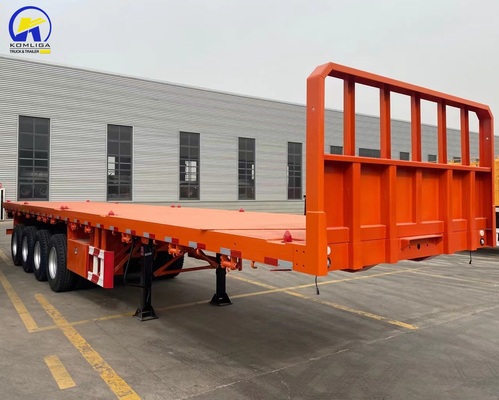 3 Achsen 4 Achsen 40FT 48FT Flachbett Semi-Anhänger mit Reifen und Tare Gewicht ca. 6,2 T