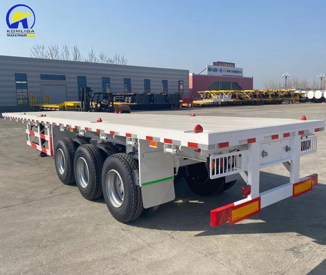 3 Achsen 4 Achsen 40FT 48FT Flachbett Semi-Anhänger mit Reifen und Tare Gewicht ca. 6,2 T