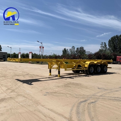 40ft 40 Tonnen Skelett Chassis Lastwagen Container Flatbed Trailer Ober- und Oberstahl